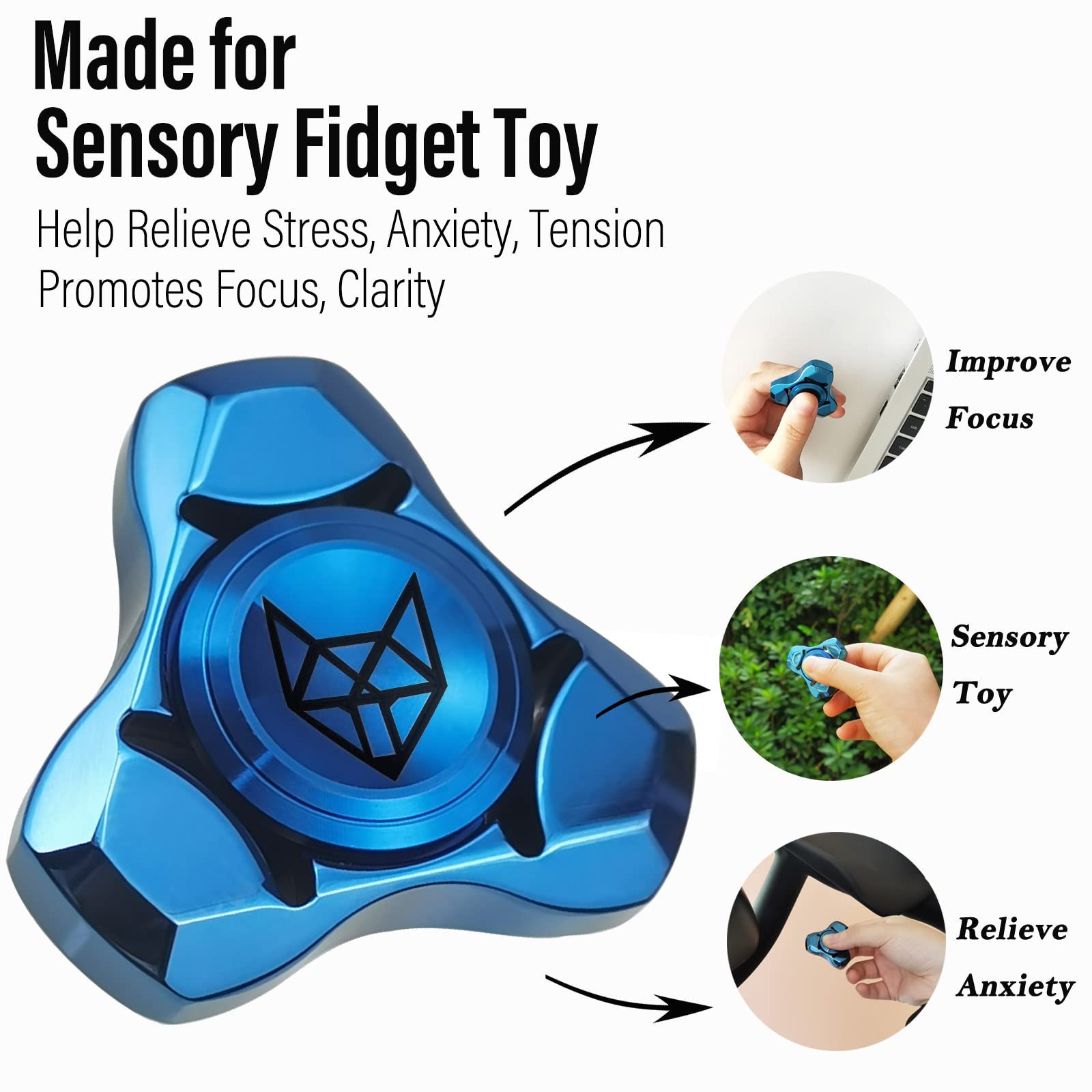 FREELOVE blue spinner sealed bearing reduces dust and noise during spins