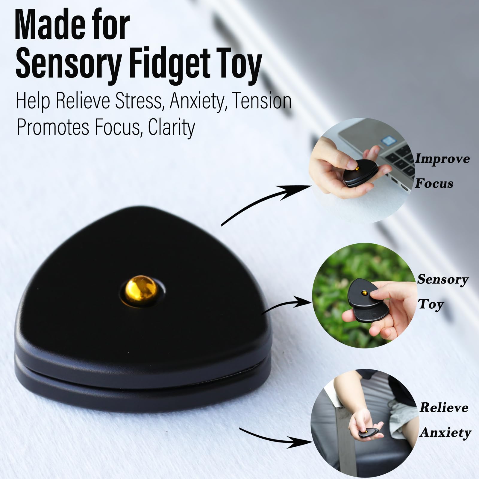 FREELOVE Pivot magnetic fidget slider silent operation for quiet use.