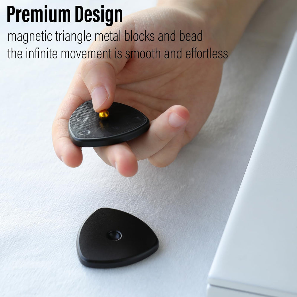 FREELOVE Pivot magnetic fidget slider triangular piece reveals versatile motion.