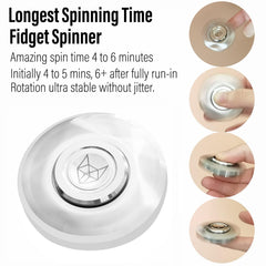 FREELOVE metal spinner pocket-compact design fits discreetly in hand for focus sessions.