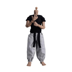 Fremego 1/12 scale black short-sleeve top for versatile figure displays