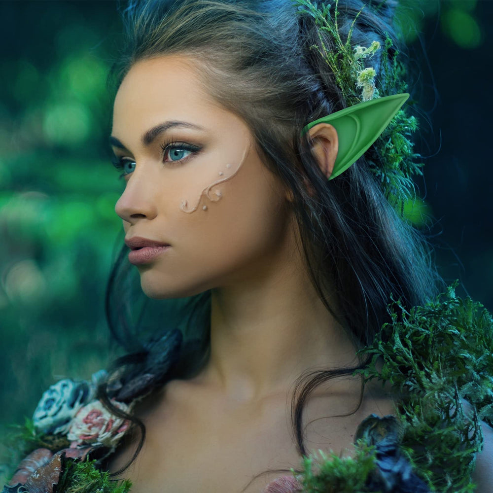 FRESHME blue fairy elf ears for Renaissance and masquerade outfits
