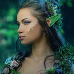 FRESHME blue fairy elf ears for Renaissance and masquerade outfits