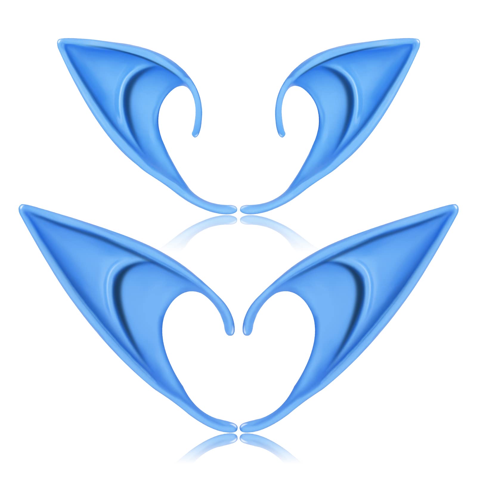 FRESHME Renaissance blue elf ears 12cm for standout cosplay moments