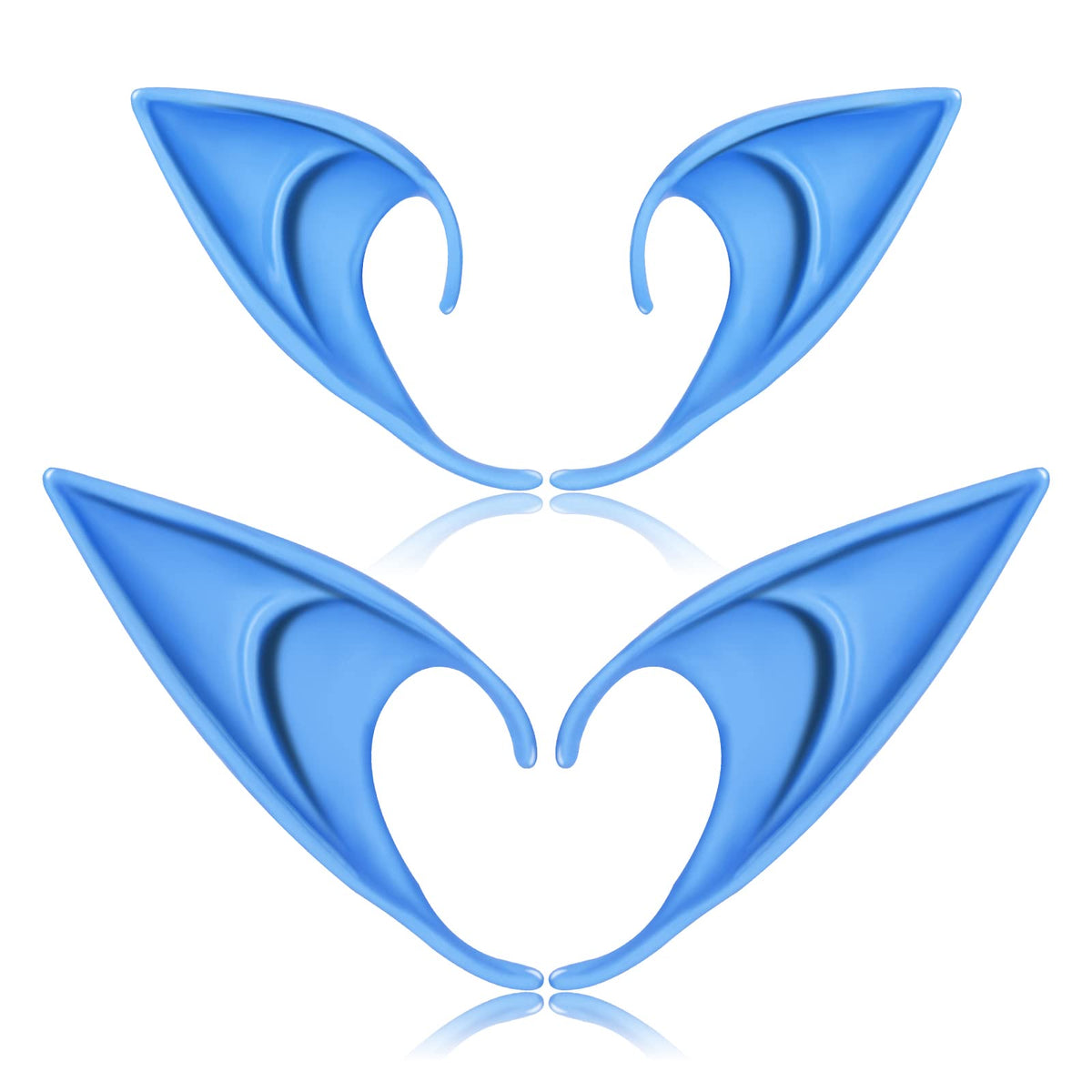FRESHME Renaissance blue elf ears 12cm for standout cosplay moments