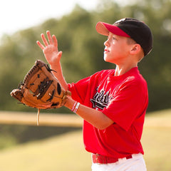 Frienda baseball bracelet close-up, soft silicone texture for comfortable wear.