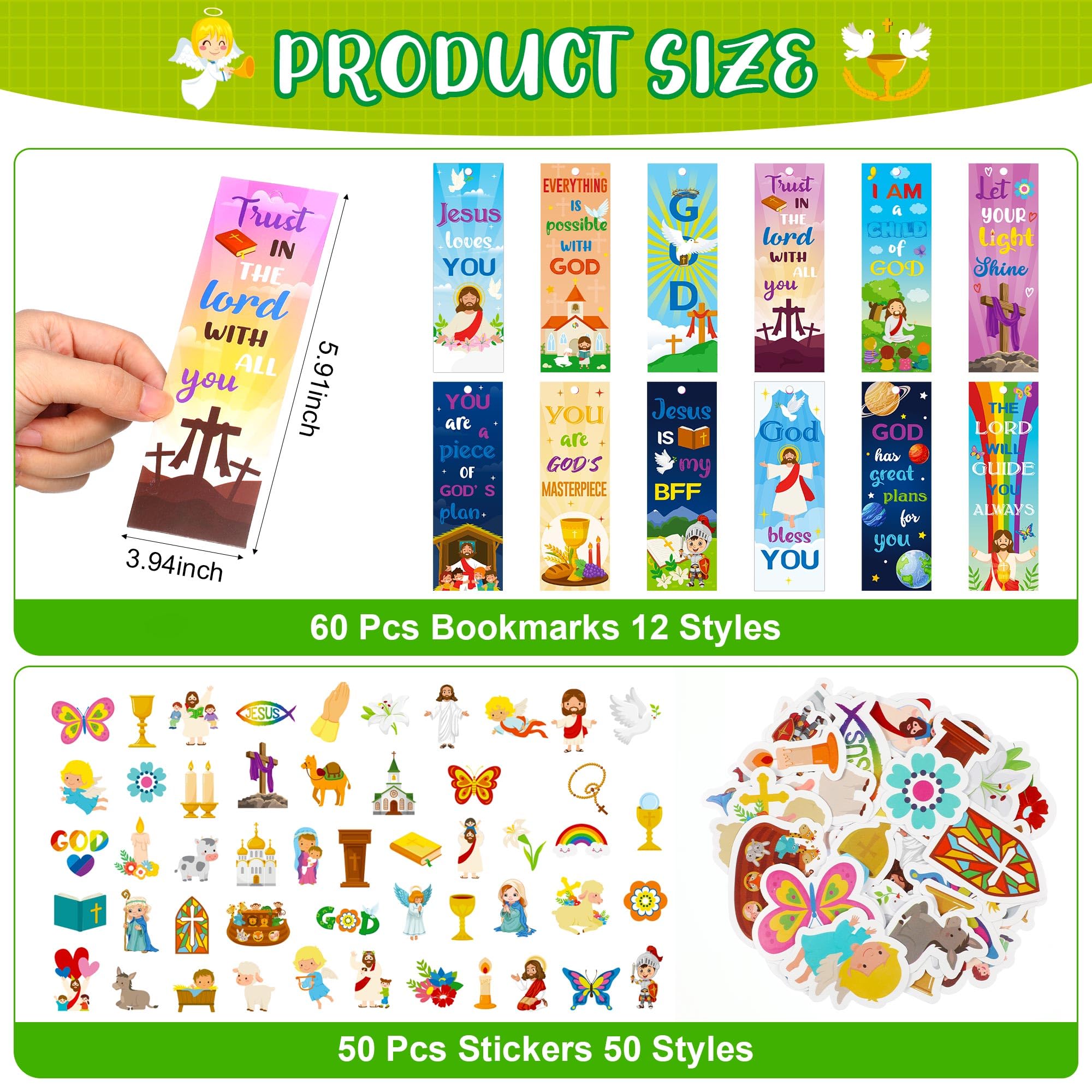 Frienda Jesus stickers bulk with bright imagery for decorating and activities.