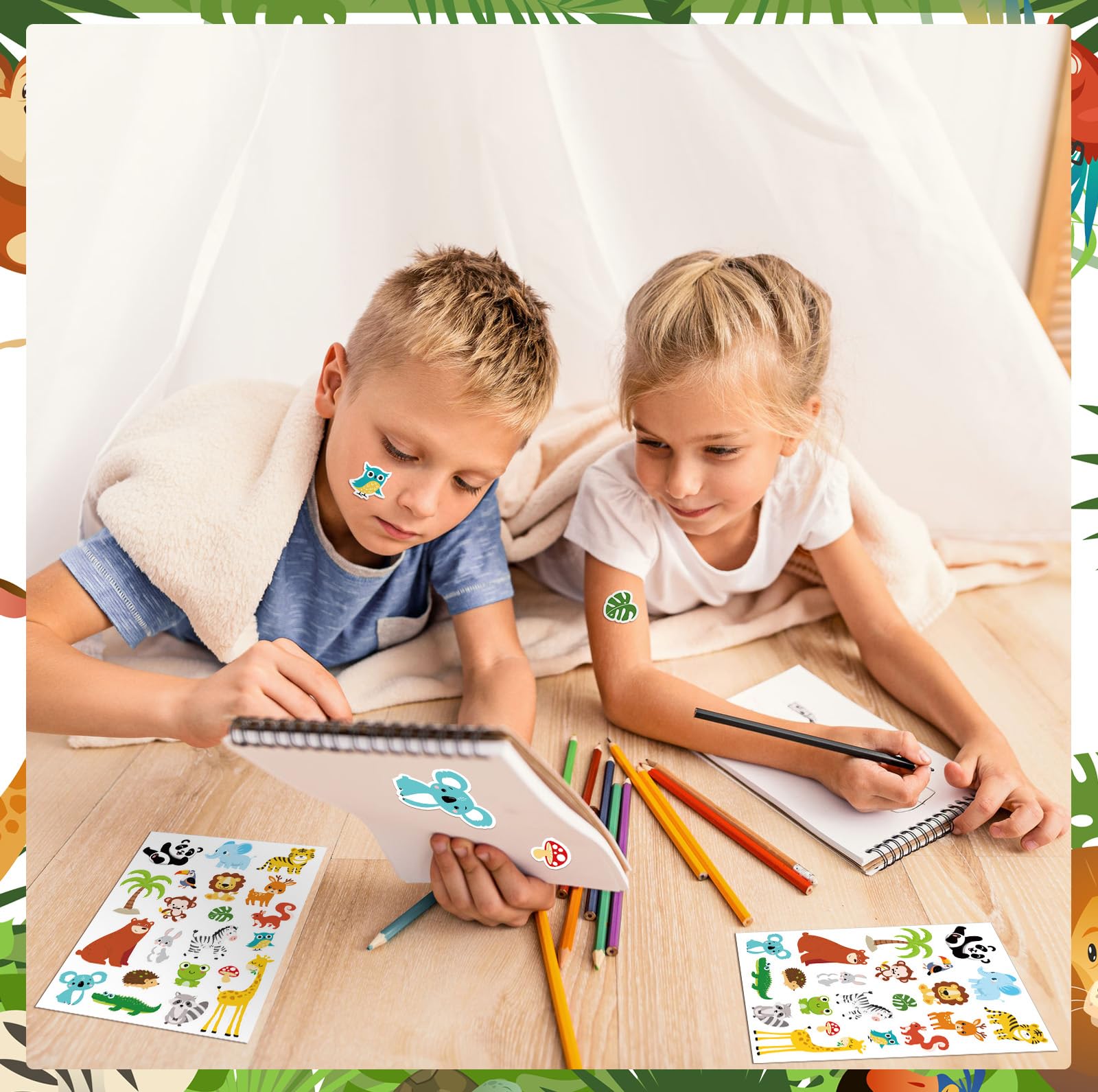 Frienda zebra design jungle sticker adds color to planners and notebooks.