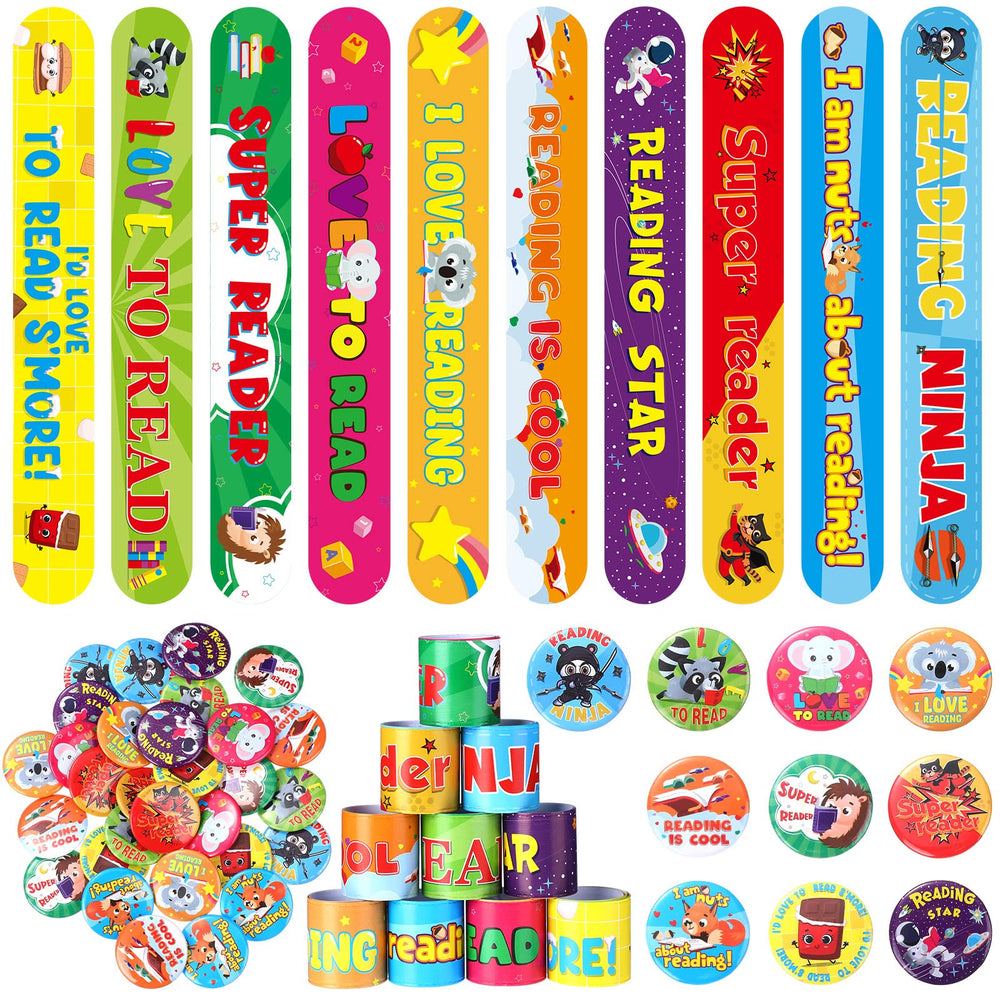 Frienda love to read wristbands with animal designs for classroom rewards