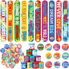 Frienda motivational bracelets packaging showcases the gift set for classroom rewards
