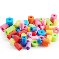 Frienda pool noodles bits in pastel multicolor for playful crafts and pool use