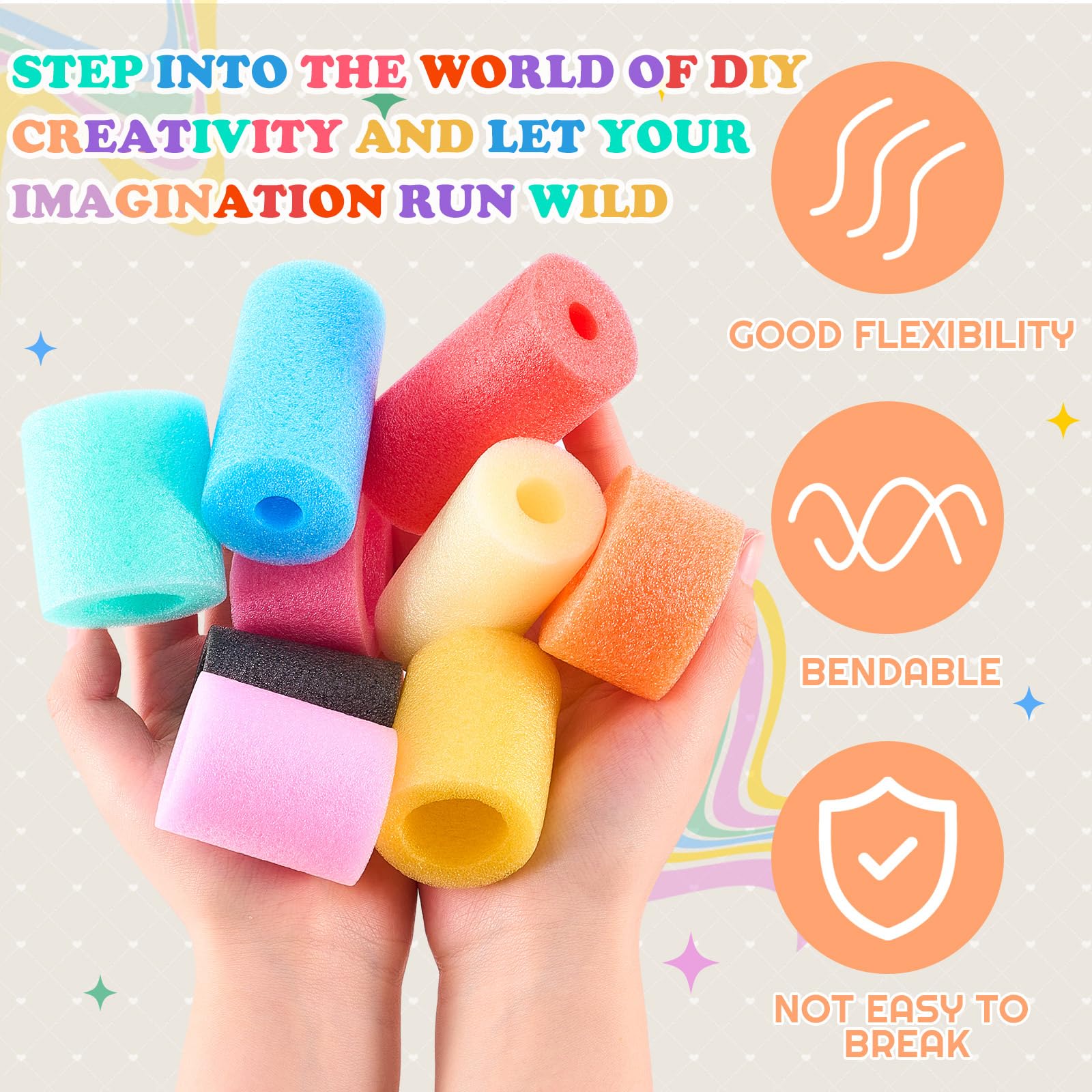 Frienda versatile pool party setup with varied lengths and shapes.