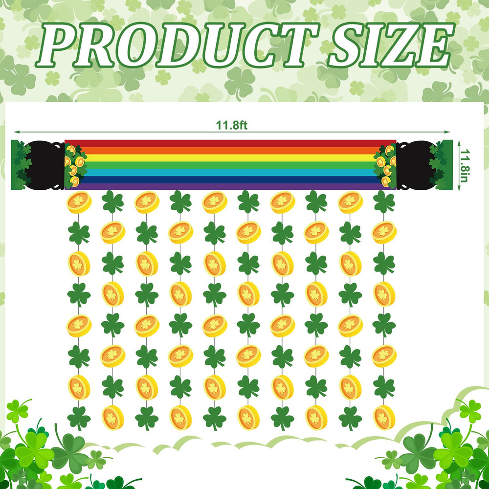 Frienda pot-of-gold hanging decor adds a shimmering focal point.