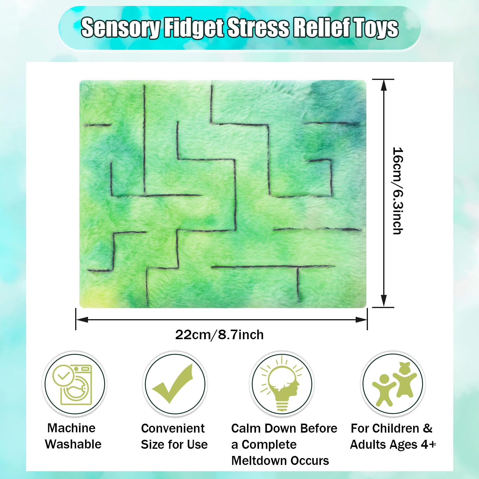 Frienda sensory mats provide quiet, tactile play for concentration.