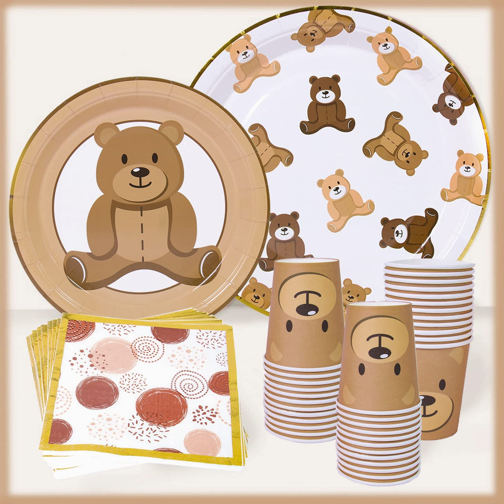Frigg 2-ply beverage napkins in coordinating bear print