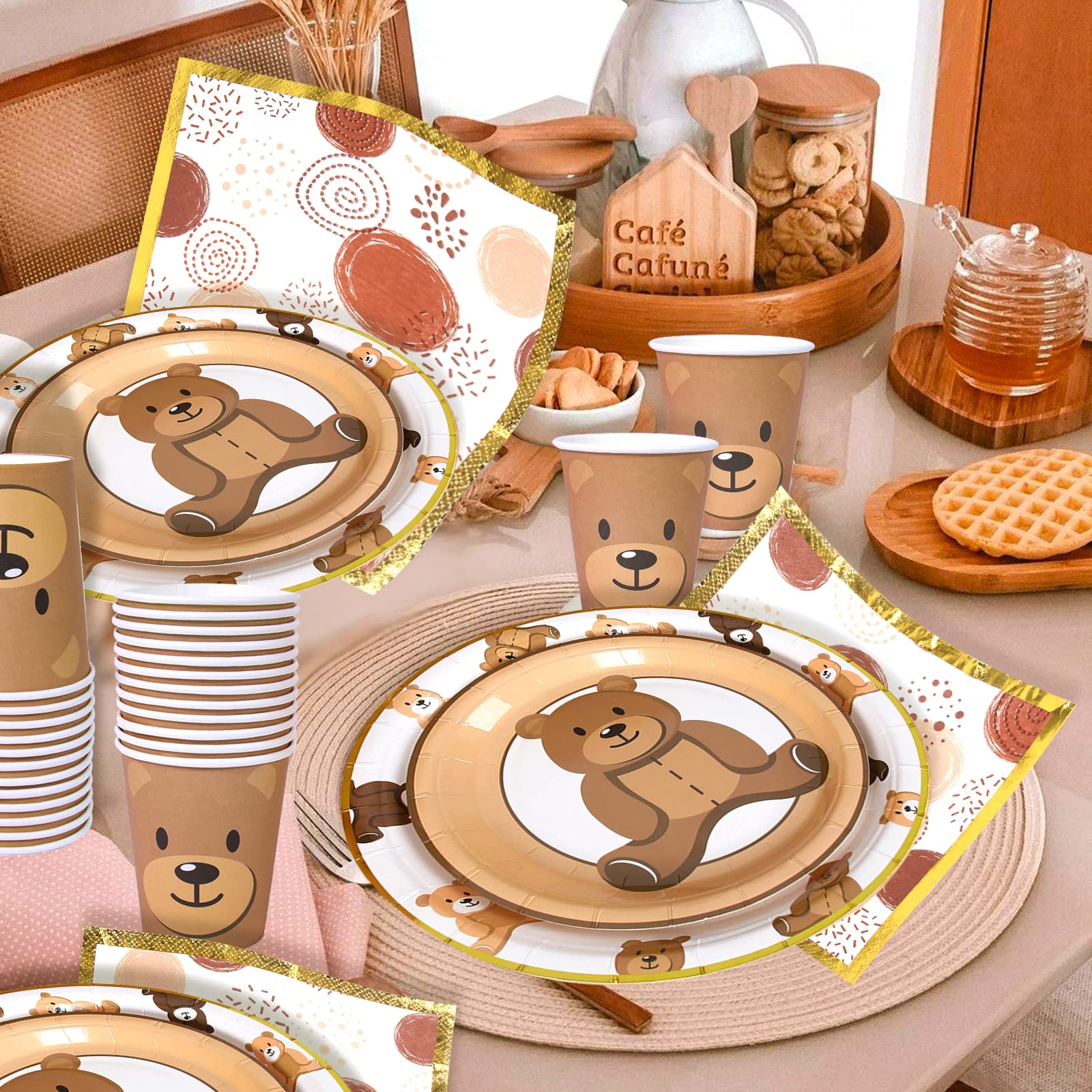 Frigg gold border packaging for easy party setup