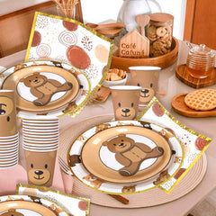 Frigg gold border packaging for easy party setup