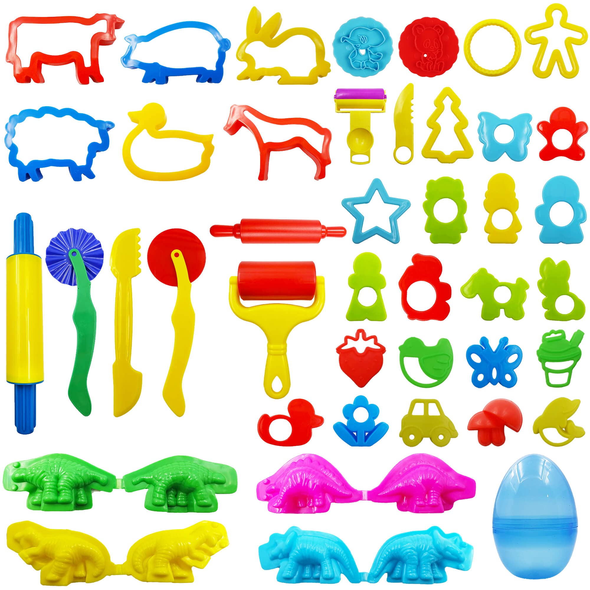 FRIMOONY animal molds for kids enhance imagination during dough play