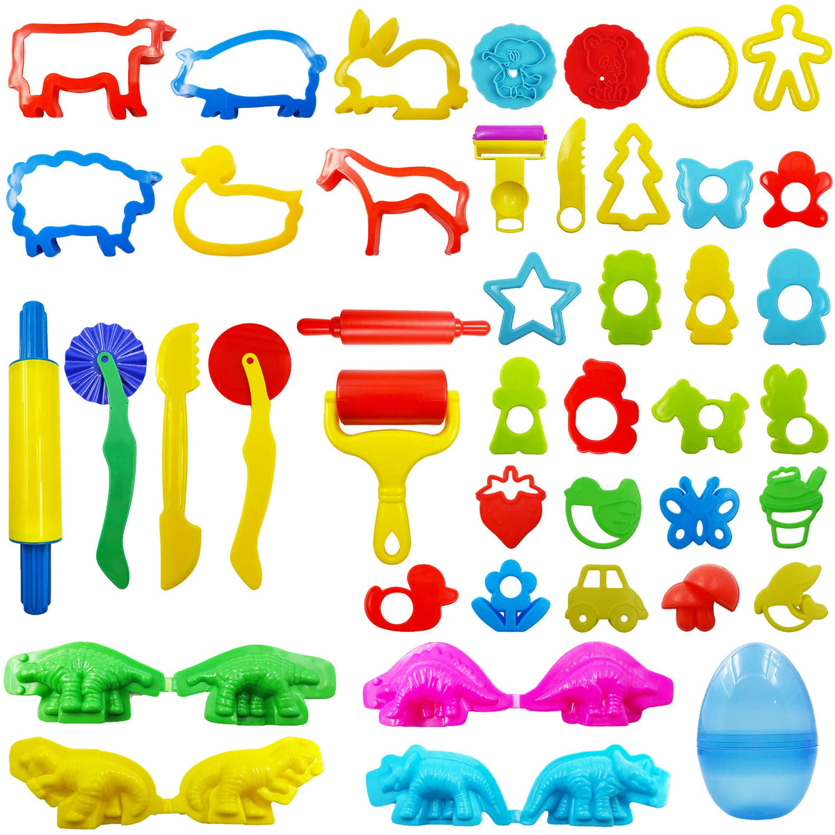 FRIMOONY animal molds for kids enhance imagination during dough play