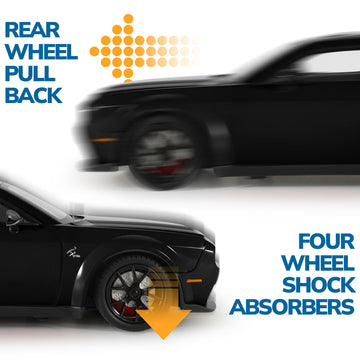 FRJV Hellcat SRT lights and sounds enhance realism during driving play