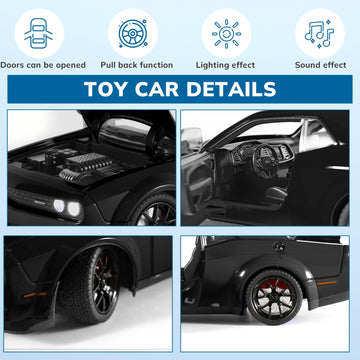 FRJV Hellcat SRT metal toy car ideal for gift or collection