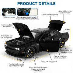 FRJV Hellcat SRT side view highlighting authentic metal finish