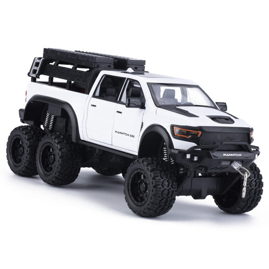 FRJV Mammoth 1/24 diecast pickup front view shows durable metal build for sturdy play.