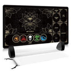 FROGIGO MTG playmat showing lotus-lands layout for organized card placement