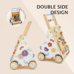 Frogprin gift-ready wooden walker suitable for babies 12 months and up.