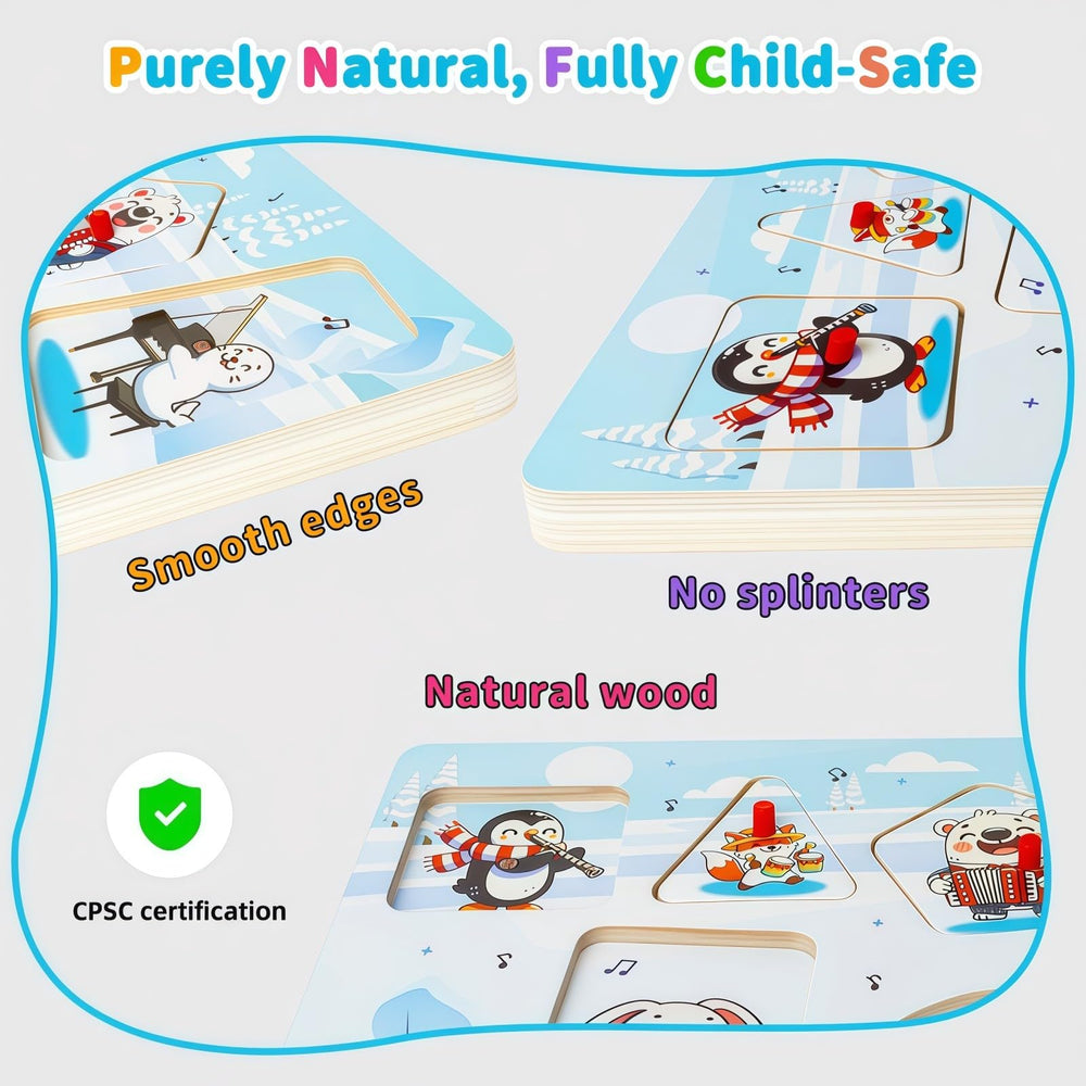 FROM ONE pegged puzzle ages 1-5 supports grip and early learning.
