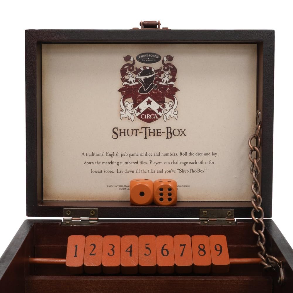 Front Porch Classics Circa Shut the Box travel case closed for easy portability