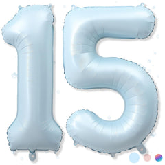 Froova 15th birthday balloon 40-inch blue for standout party decor.