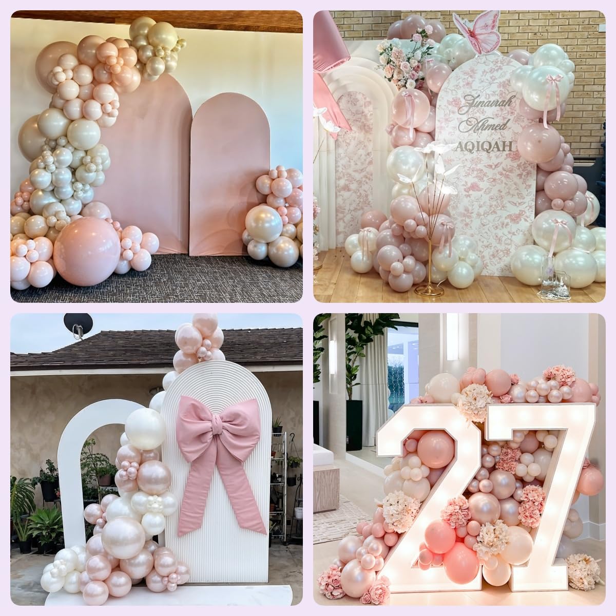 Froova balloon decorations for baby showers and weddings, easy DIY setup.