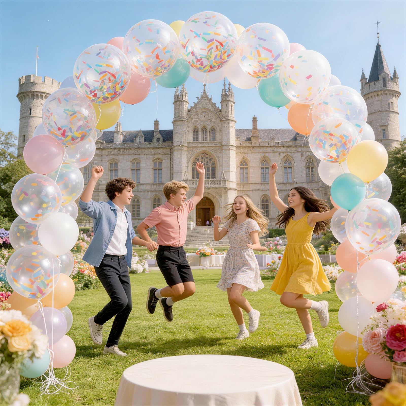 Froova party display with 12in balloons elevates dessert tables and photo ops.
