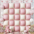 Froova Pink Cream Square Balloon wall backdrop for chic events