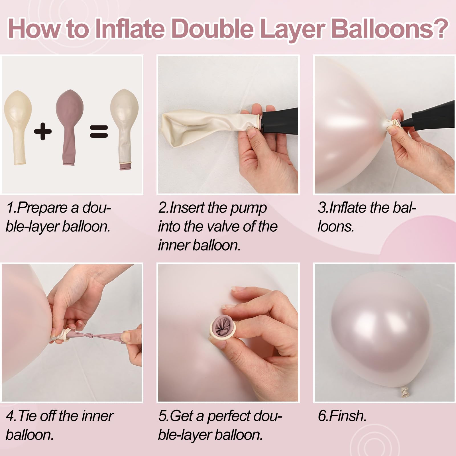 Froova sand white balloons for bright, airy wedding or baby shower decor.