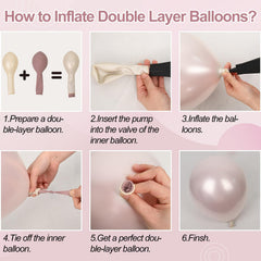 Froova sand white balloons for bright, airy wedding or baby shower decor.