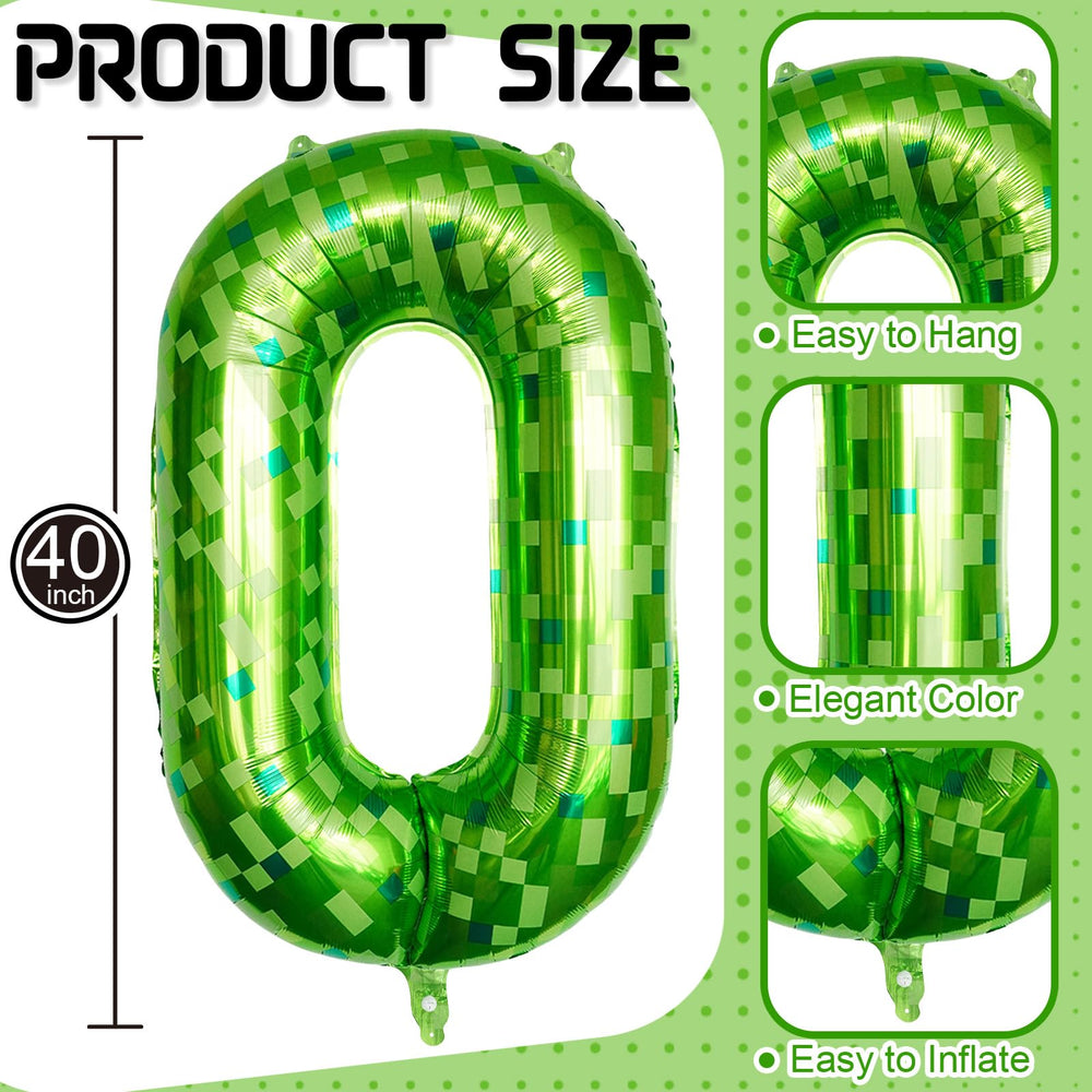 Froova self-sealing 40-inch pixel number 0 balloon for quick setup.