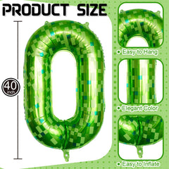 Froova self-sealing 40-inch pixel number 0 balloon for quick setup.