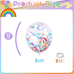Froova sprinkle-confetti inside balloons creates candyland vibes for dessert tables.