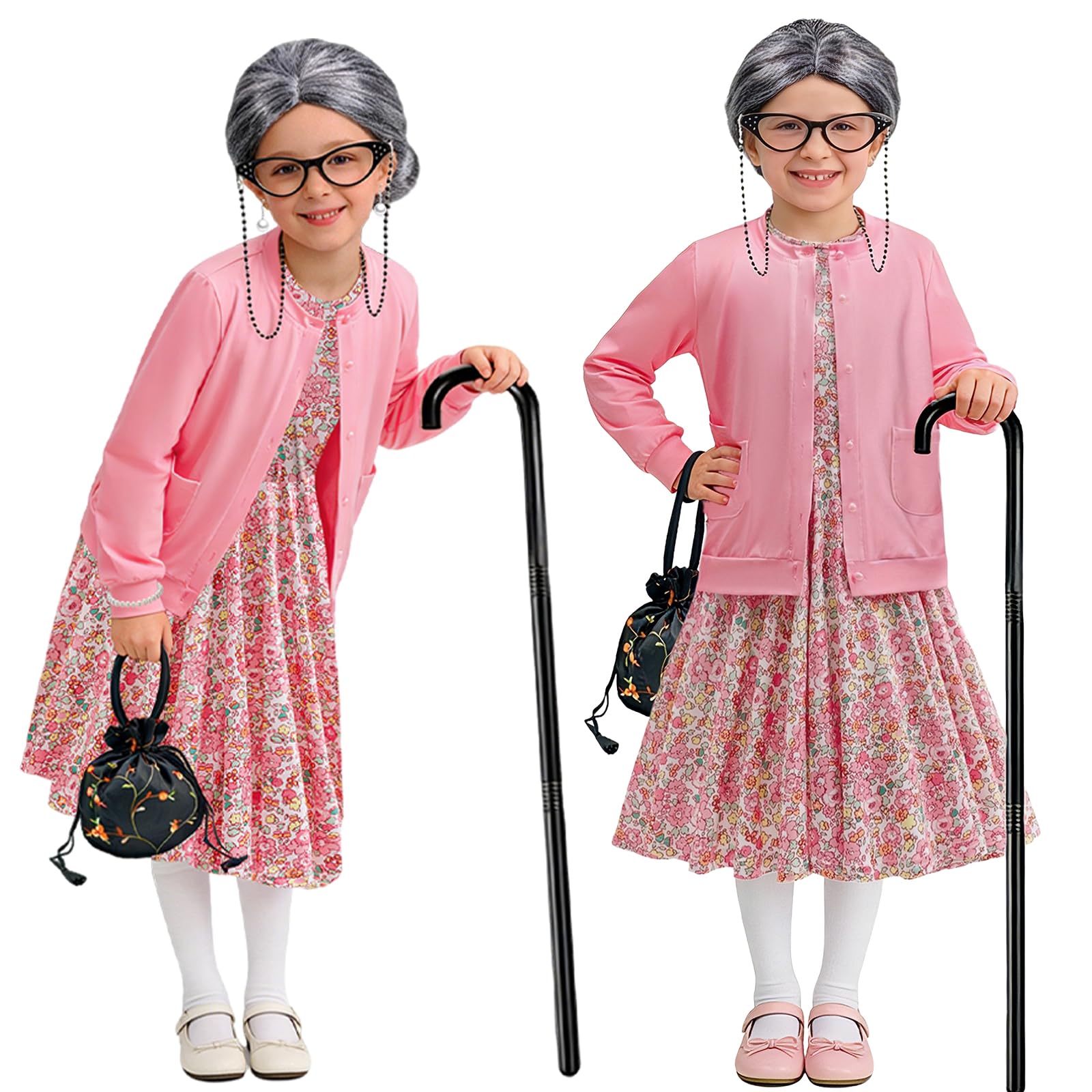 FrostDrift granny cane prop for kids, enhances playful character.