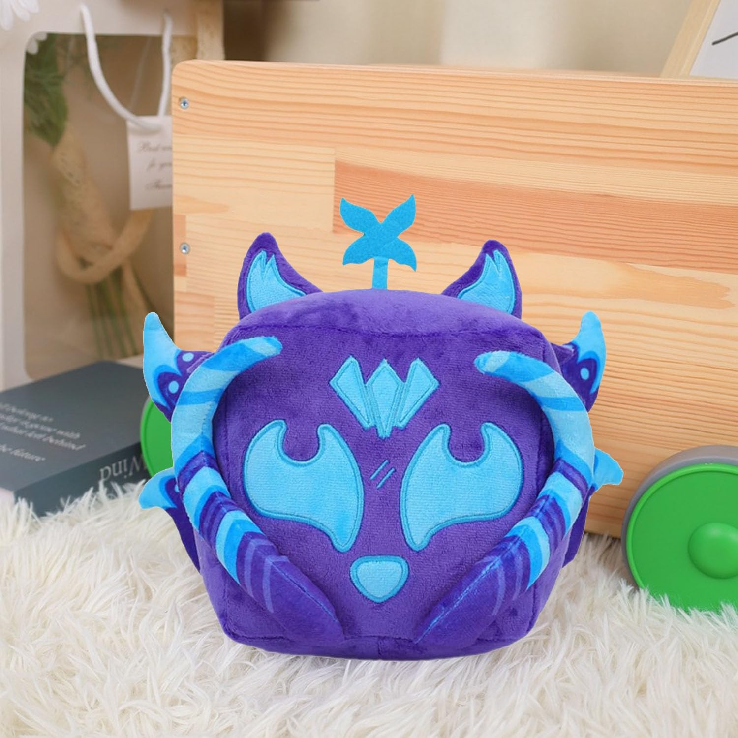 Fruits Plushies grape plush adds playful decor to shelves or beds.