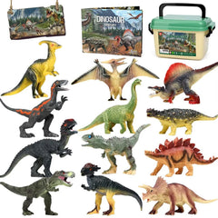 FRUSE Jurassic dinosaur toy 12pcs set with lifelike poses for imaginative play
