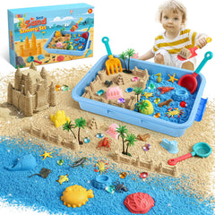 FRUSE Ocean Sensory Bin invites imaginative ocean play with colorful sand and characters.