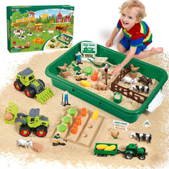 FRUSE Play Sand Farm Toys pack shot for creative open-ended play with sand
