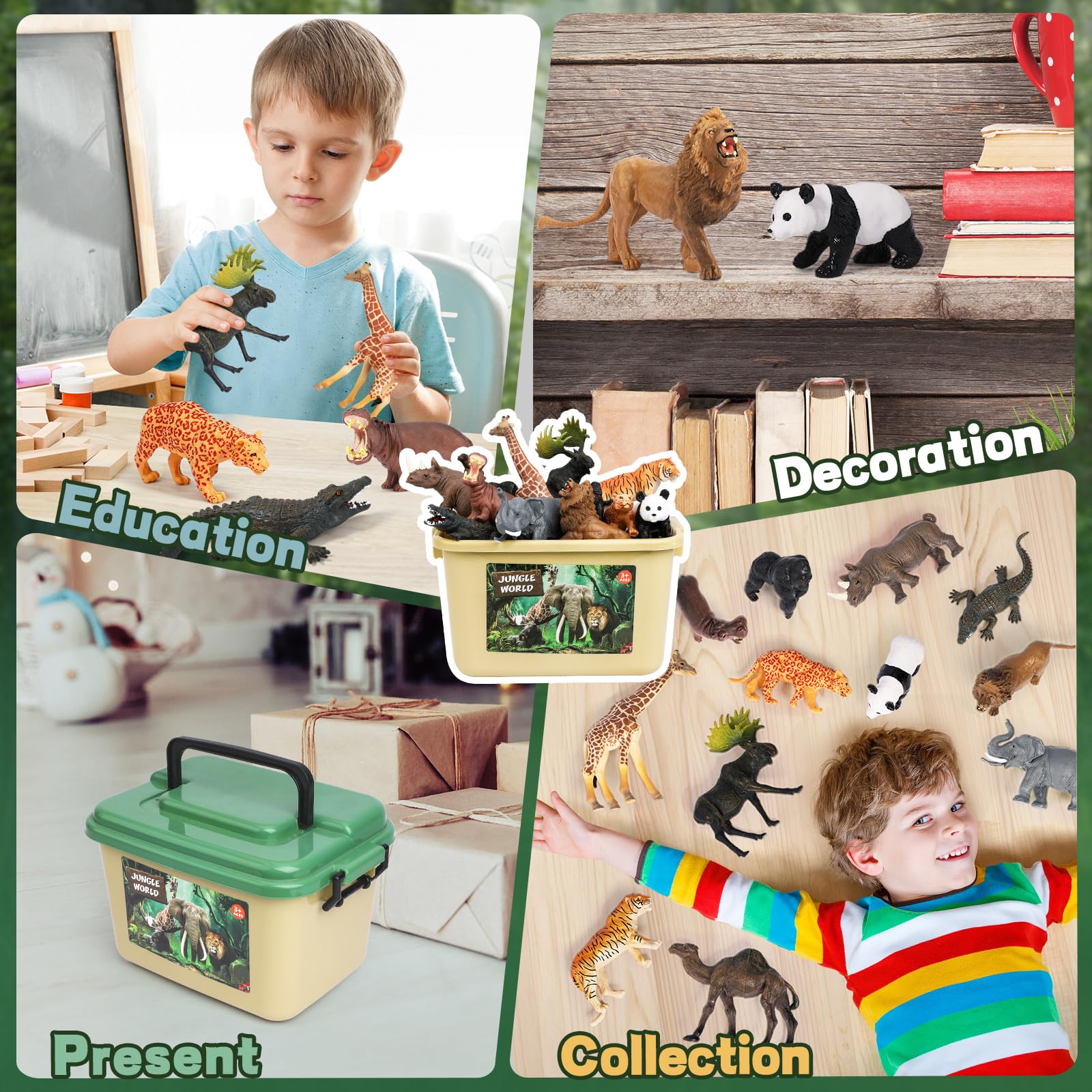 FRUSE safari gorilla figurine for expressive role play and forest habitat exploration