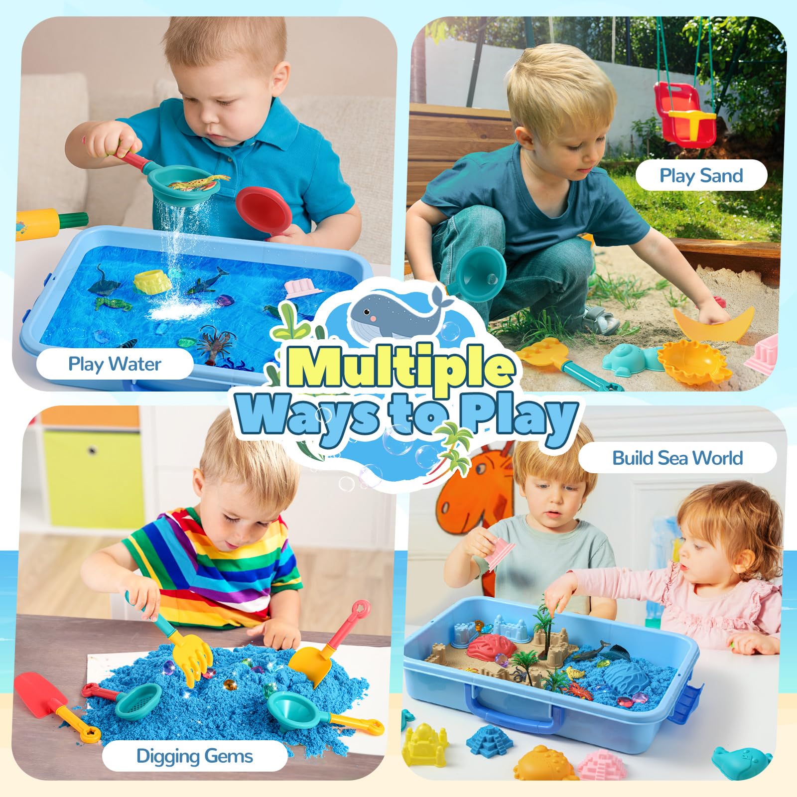 FRUSE 12 sea animal toys spark storytelling and pretend sea adventures.