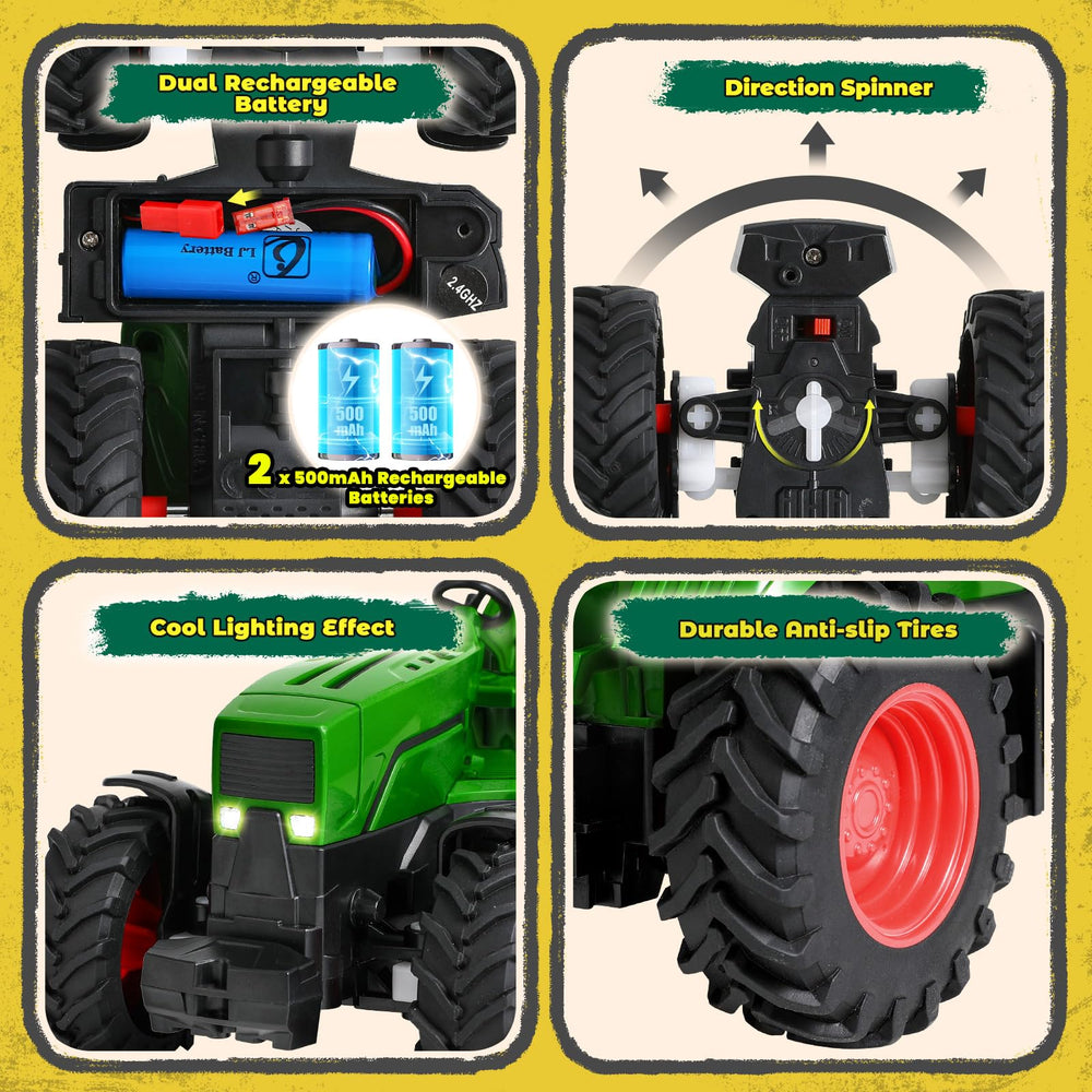 FRUSE tractor with LED headlights enhances night driving adventures