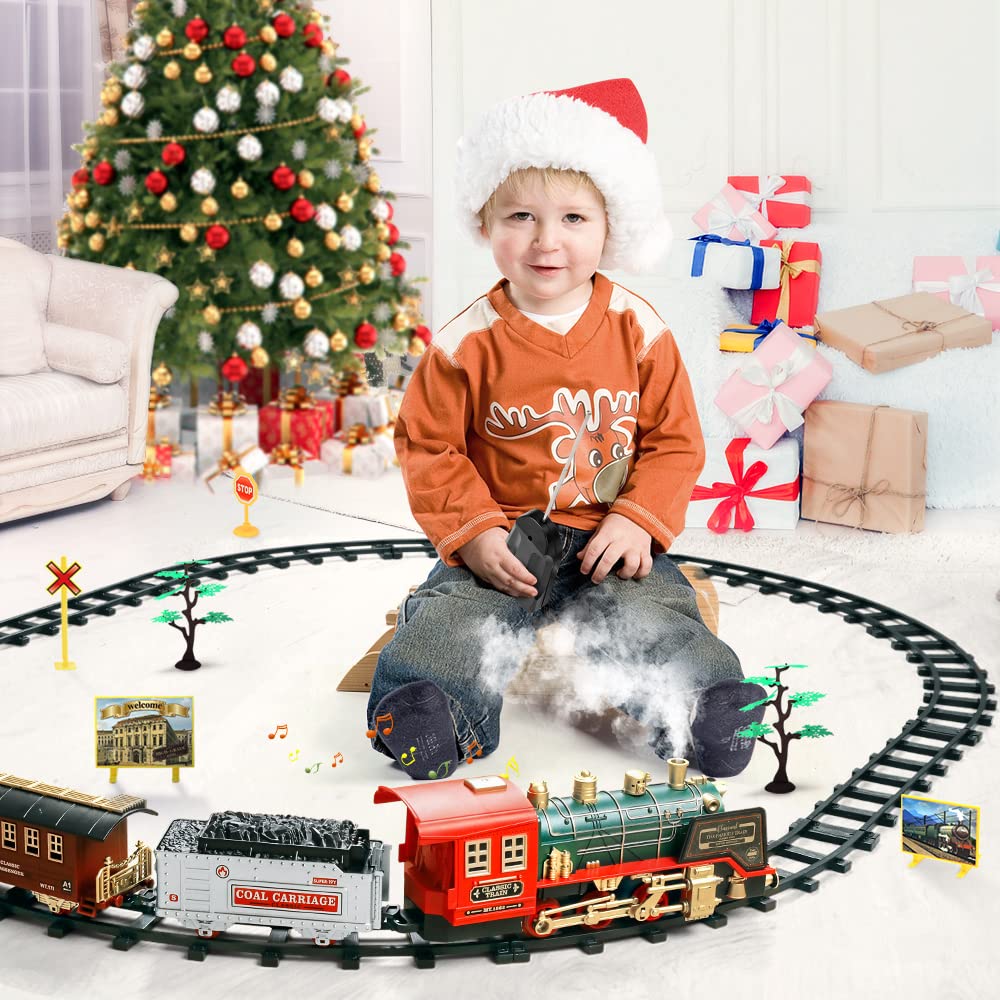 FRUSE train set features a 64-inch track layout for versatile layouts.