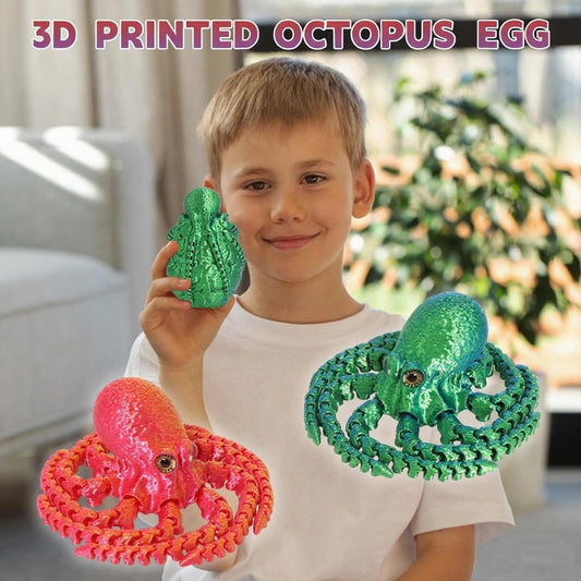FRVTJS 3D-printed octopus egg, hidden inside for imaginative discoveries.